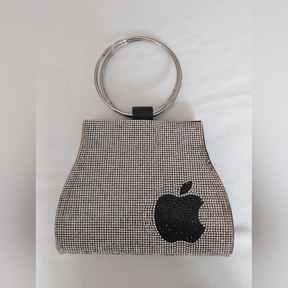 Clutch Purse  Black and Rhinestone - Picture 3 of 6